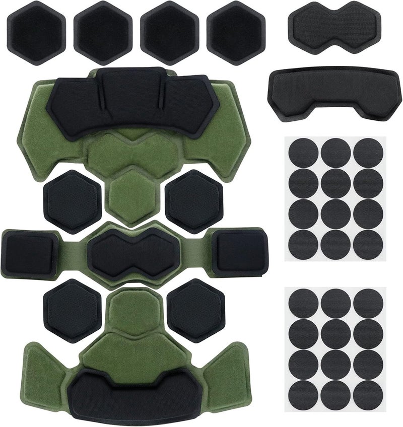Aoutacc Tactical Airsoft Helmet Pads Internal Memory Foam Foam Protective Cushion Buffer Pad Protection Mat Accessories Liner System for Fast MT MICH IBH AF ACH Helmet - Image 1